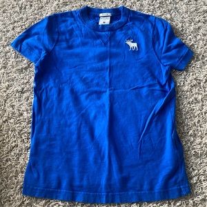 Boys medium Abercrombie & Fitch A + F royal blue tshirt youth m